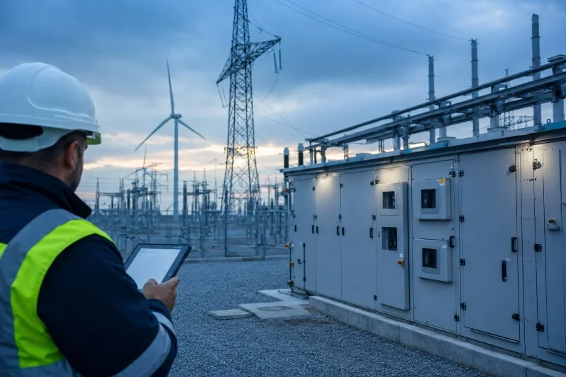 unbemannter Energie- und Stromversorgungsstandort