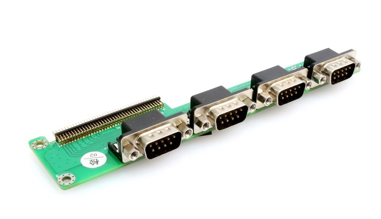 COB-D22C1 · 4×RS232 Schnittstellen-Erweiterungsboard, 1 Port umschaltbar auf RS-485
