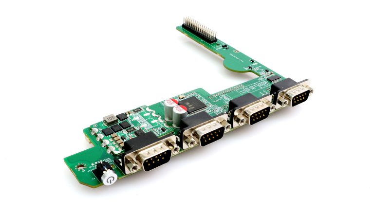 EXB-D2433 · 4 serielle Schnittstellen + 9-36V Weitspannungs-Erweiterungsboard