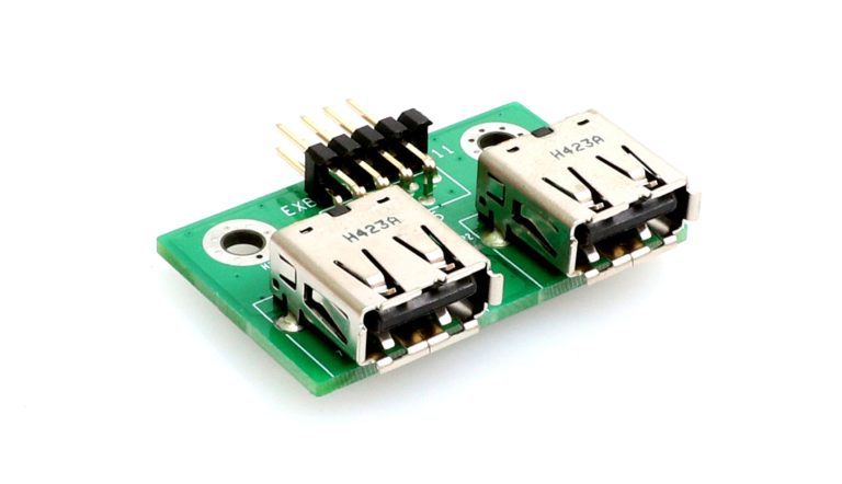 EXB-USBA · 2×USB 2.0 streamlined expansion board