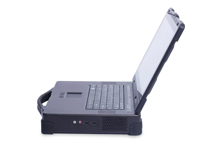 MPC-AS-W150-T1-A robuste tragbare Single-Screen-Workstation - Detailaufnahme