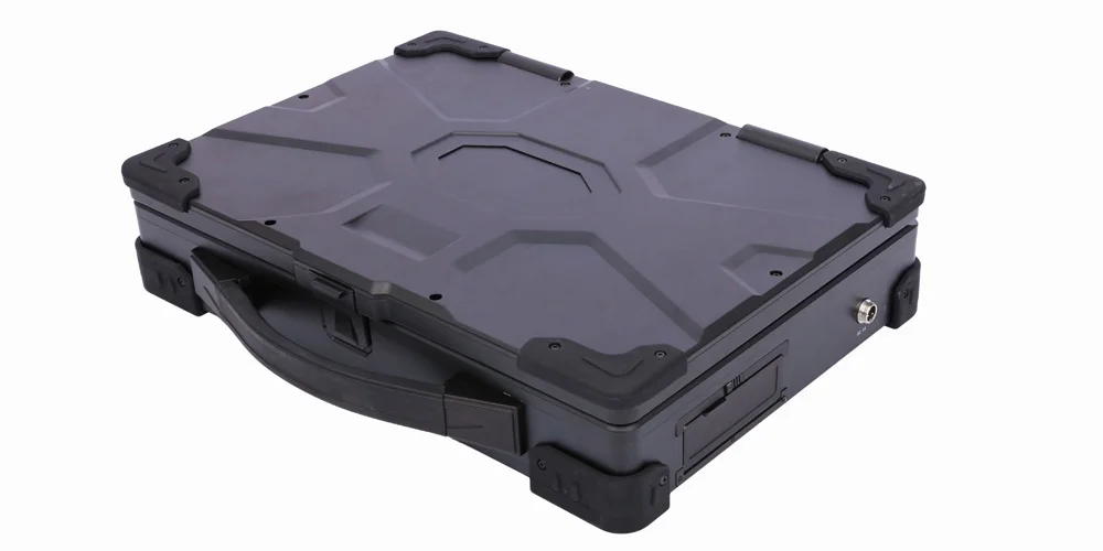 MPC-AS-W150-T2-A robuste tragbare Dual-Screen-Workstation - I/O-Layout Rückblende