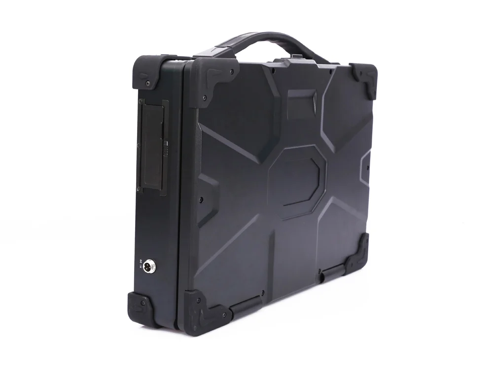MPC-AS-W150-T2-A robuste tragbare Dual-Screen-Workstation - Detailaufnahme
