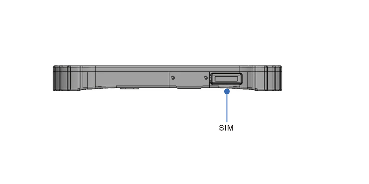 TPC-1062A robustes Handheld-Feldterminal - I/O-Layout Rückblende