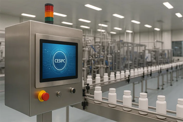 WPC-S1922A-S embedded hygienic panel PC (S-grade / IP69K front panel) - pharmaceutical production line application