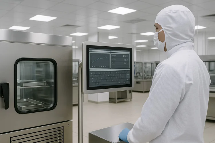 WPC-W2162A-G widescreen fully enclosed waterproof panel PC (G grade / IP69K) - cleanroom application
