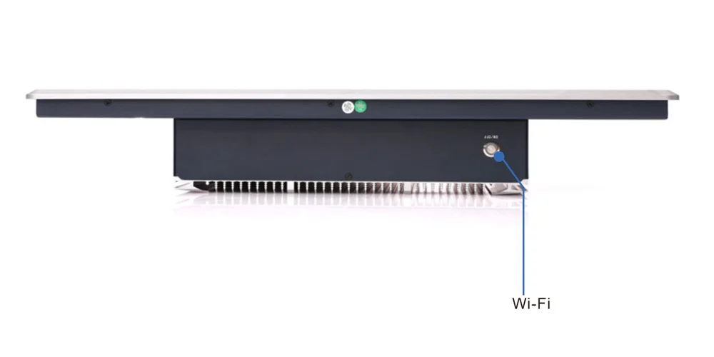 WPC-W2172A-L widescreen light-duty panel PC (L grade / IP65) - rear-panel I/O layout