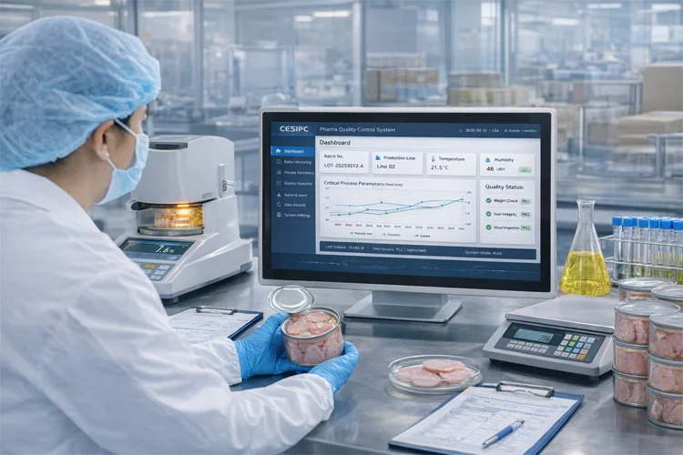 WPC-W2192A-L widescreen light-duty panel PC (L grade / IP65) - food inspection area application
